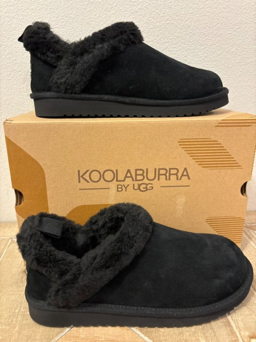 Koolaburra by UGG Suede Fur-Lined Slip-Ons - Advay - Picture 4 of 6